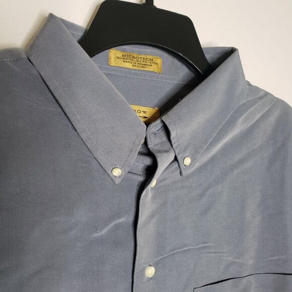 NWOT Arrow Half sleeve Shirt Gray Men's Neck 18 1/2 or XXL Short Soft Touch - Picture 2 of 7